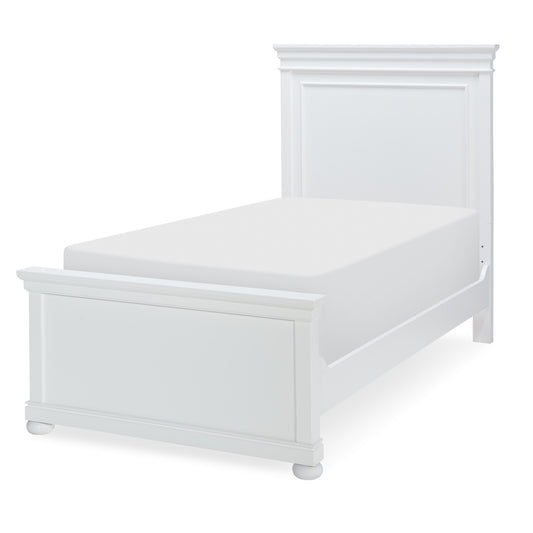 Canterbury Twin Panel Bed - White