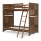 Summer Camp Twin Over Twin Bunk Bed - Brown