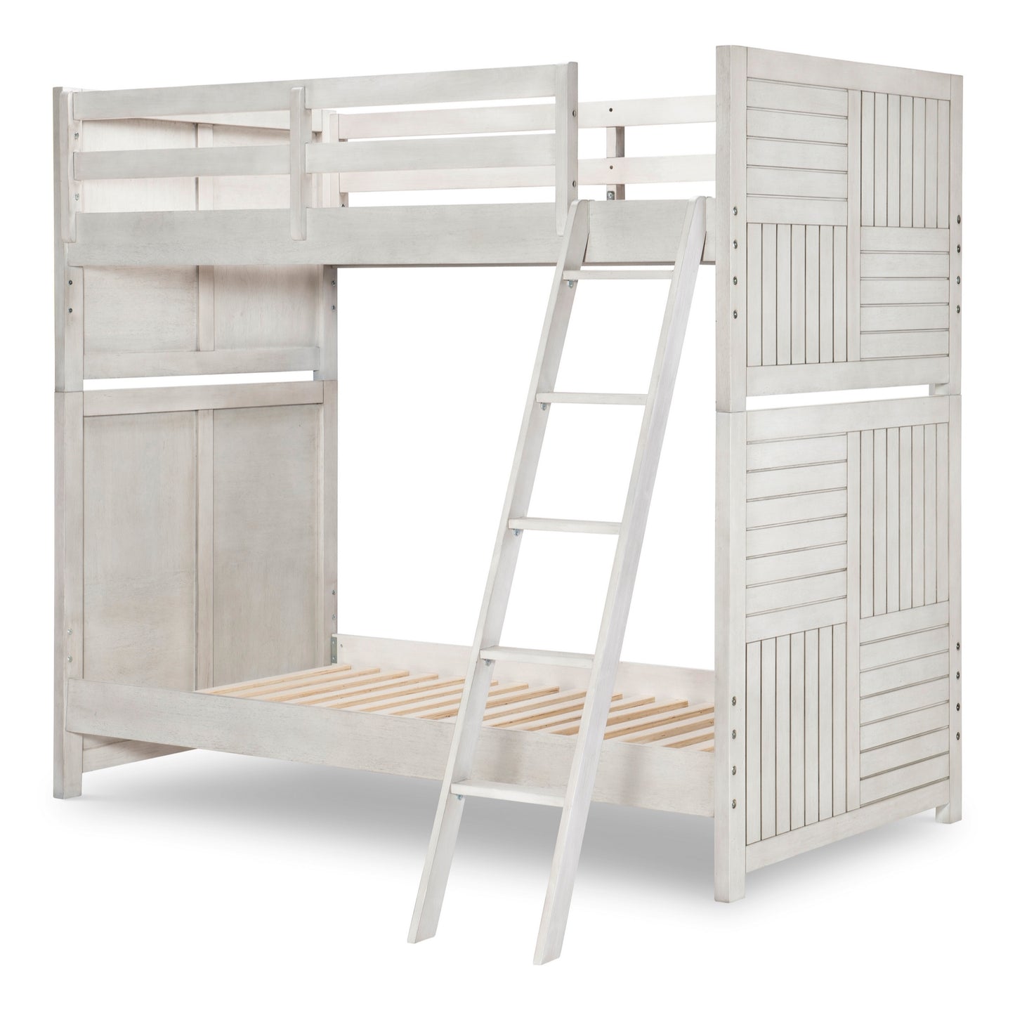 Summer Camp Twin Over Twin Bunk Bed - Stone Path Gray