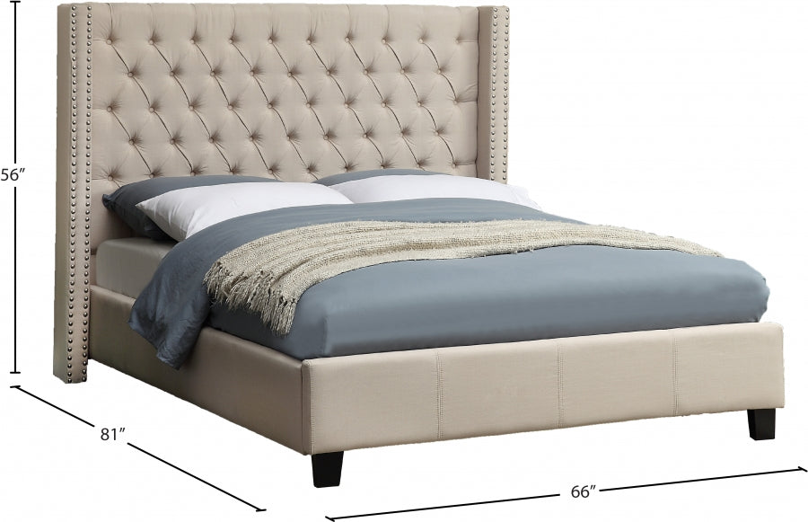 Ashton Linen Bed - Full