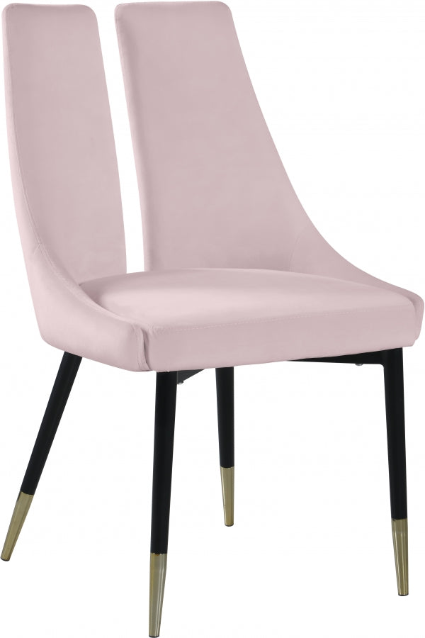 Sleek Velvet Dining Chair