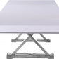 Excel Extendable 2 Leaf Dining Table - Chrome Base