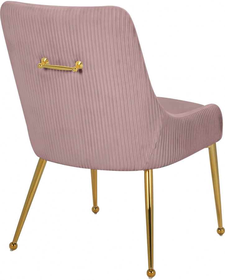 Ace Velvet Dining Chair - Gold Base