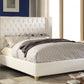 Soho White Bonded Leather Bed - Full