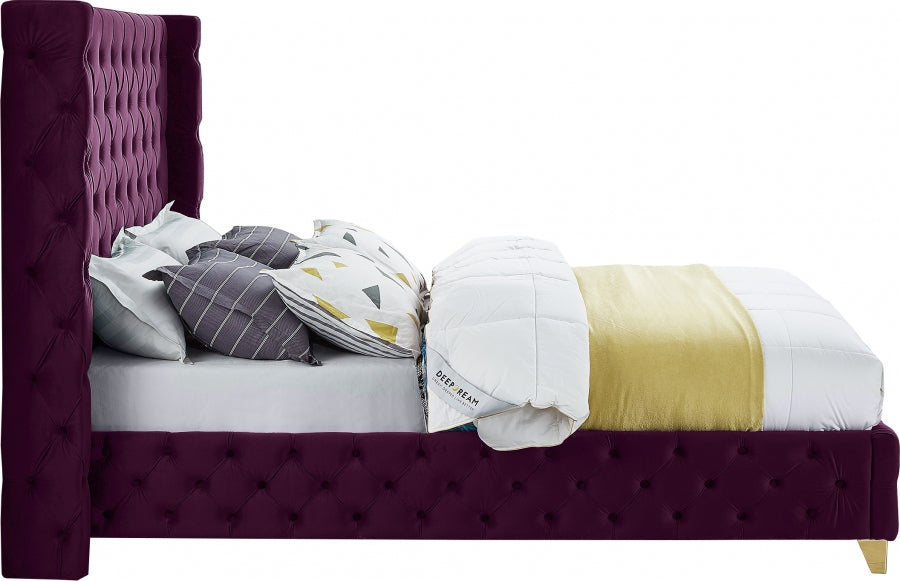 Savan Velvet Bed - Full