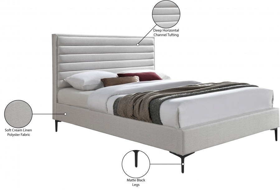 Hunter Linen Bed - Full