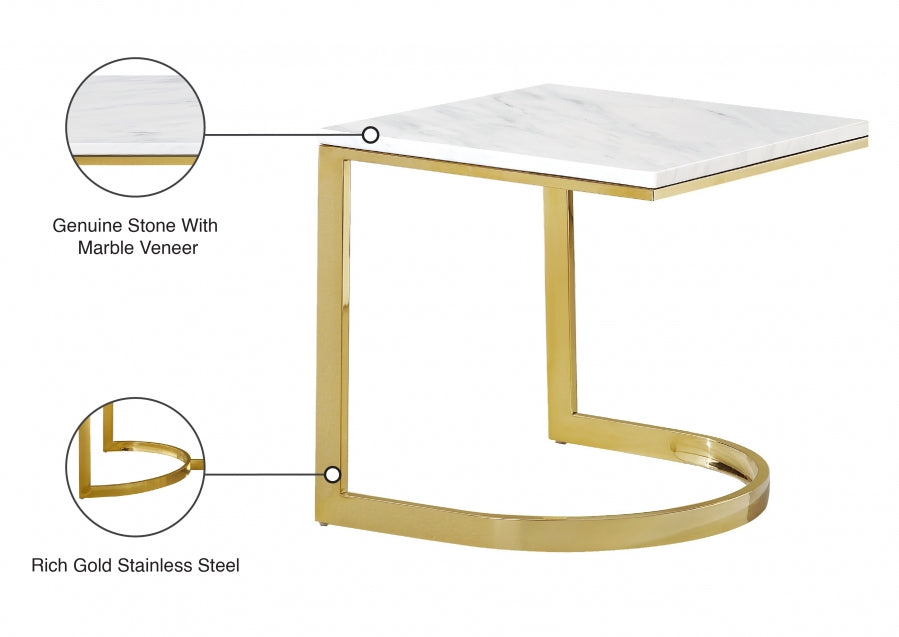 London Gold End Table