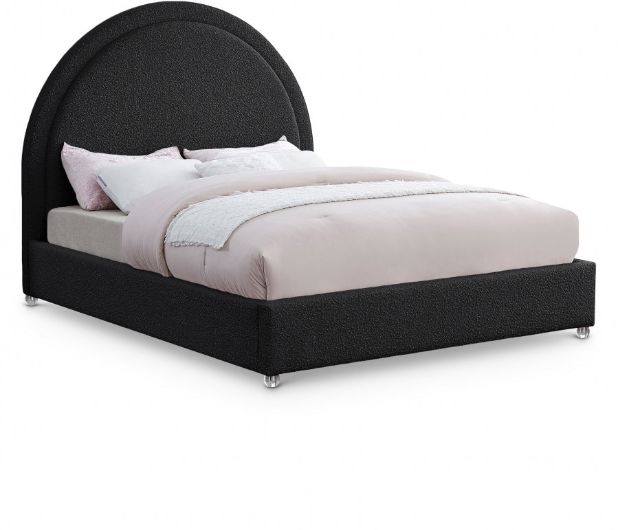 Milo Boucle Fabric King Bed