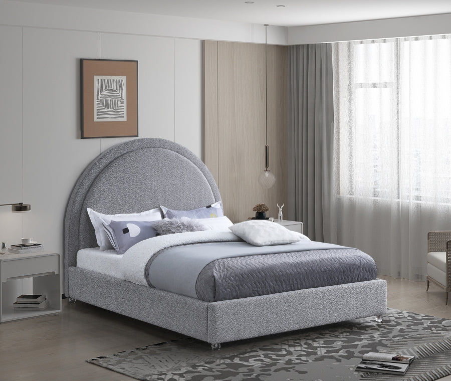 Milo Boucle Fabric Full Bed