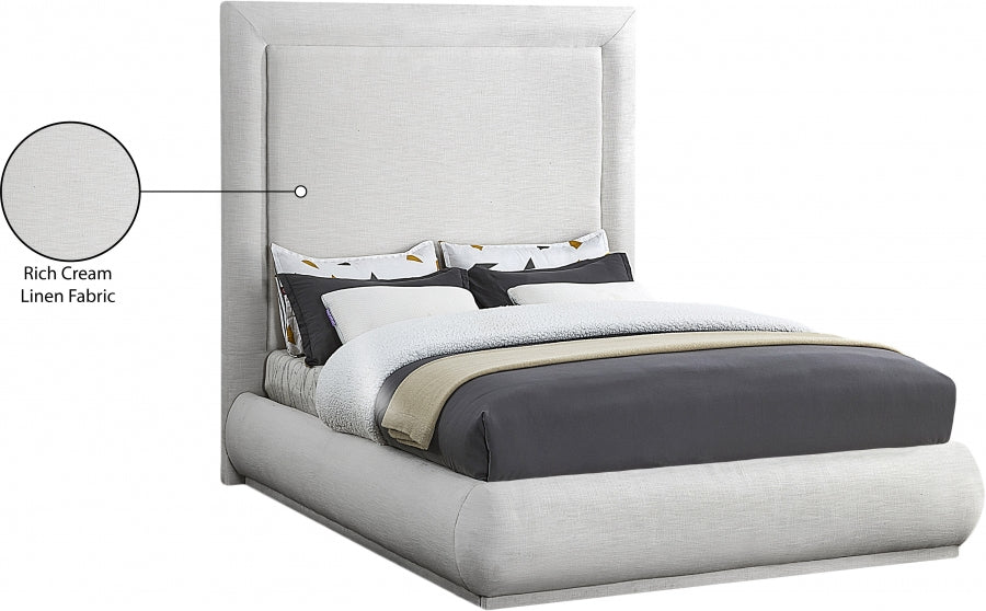 Brooke Linen Fabric Bed - King