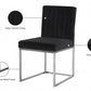 Giselle Velvet Dining Chair - Chrome Base