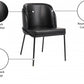 Jagger Faux Leather Dining Chair - Matte Black Frame