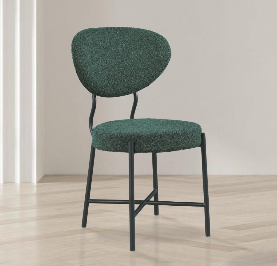 Allure Boucle Fabric Dining Chair