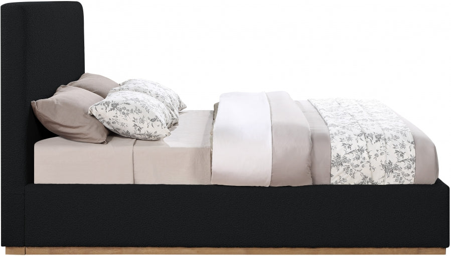 Monaco Boucle Fabric Bed - Full