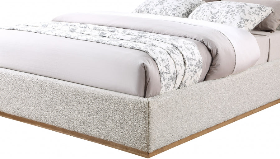 Monaco Boucle Fabric Bed - Full