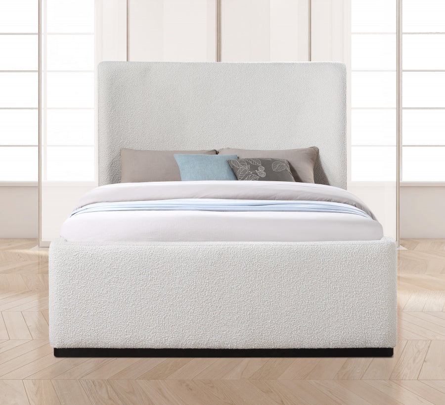 Oliver Boucle Fabric Bed - King