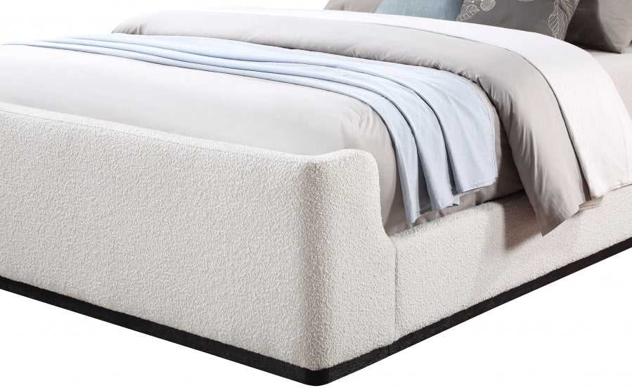 Oliver Boucle Fabric Bed - King