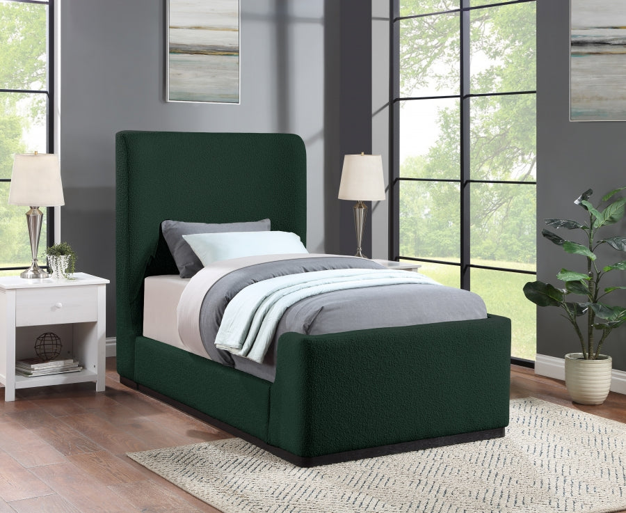 Oliver Boucle Fabric Bed - Twin