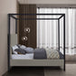 James Linen-Like Fabric Bed - Full