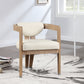 Carlyle Faux Leather Dining Chair - Natural Base