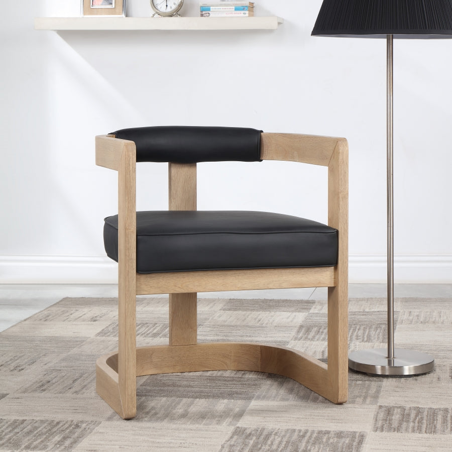 Manchester Faux Leather Dining Chair - Natural Base
