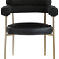 Blake Boucle Fabric and Faux Leather Dining Chair