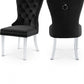 Miley Velvet Dining Chair with Acrylic Legs