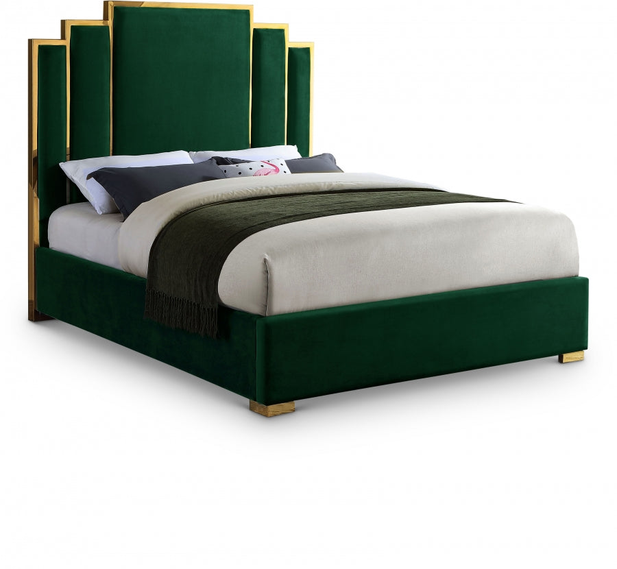 Hugo Velvet Bed - King