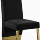 Porsha Velvet Dining Chair - Gold Base
