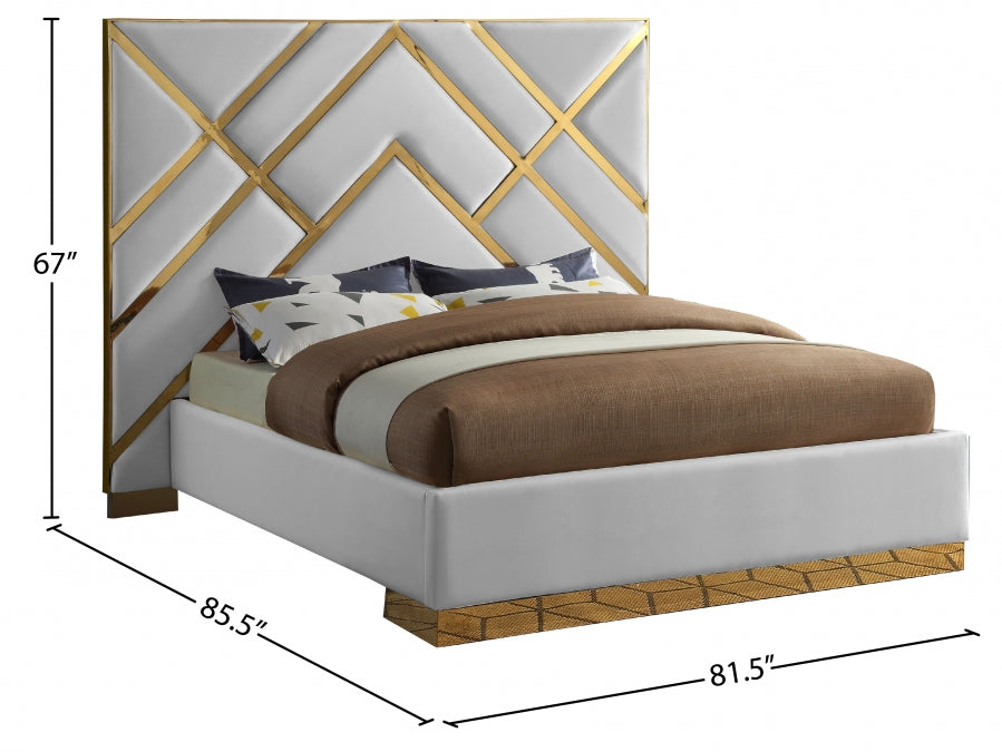 Vector Faux Leather Bed - Queen