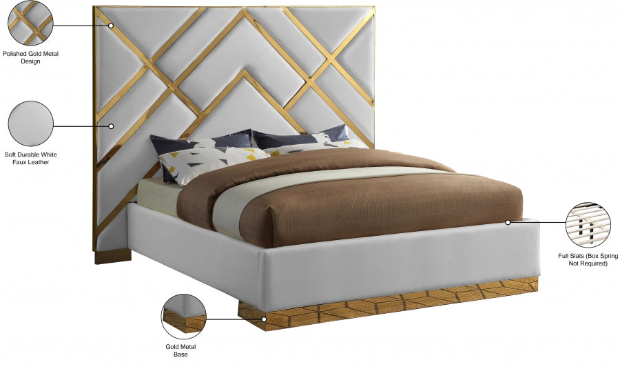 Vector Faux Leather Bed - King