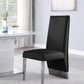 Porsha Faux Leather Dining Chair - Chrome Base