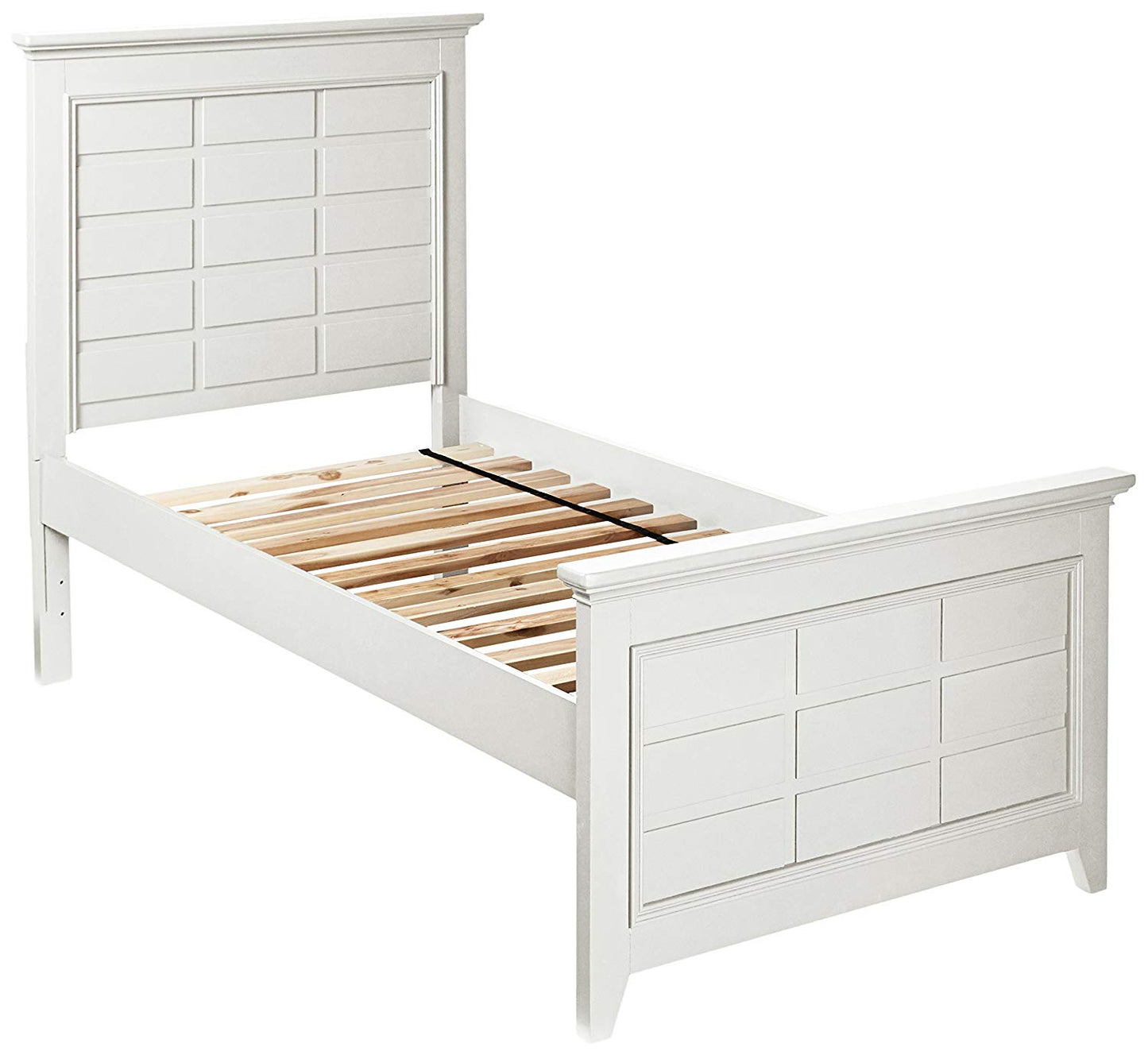 Bailey Twin Panel Bed - Bright White