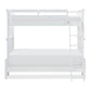 Canterbury Twin Over Full Bunk Bed - White