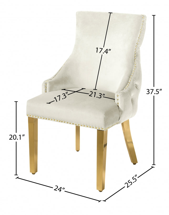 Tuft Velvet Dining Chair