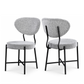 Allure Boucle Fabric Dining Chair