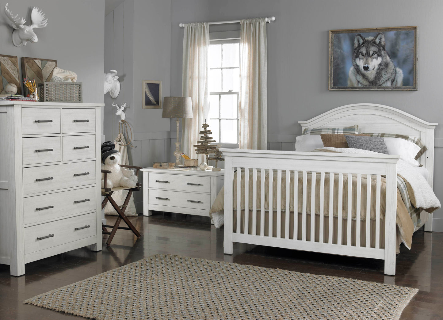 Lucca 7 Drawer Chest - Sea Shell White