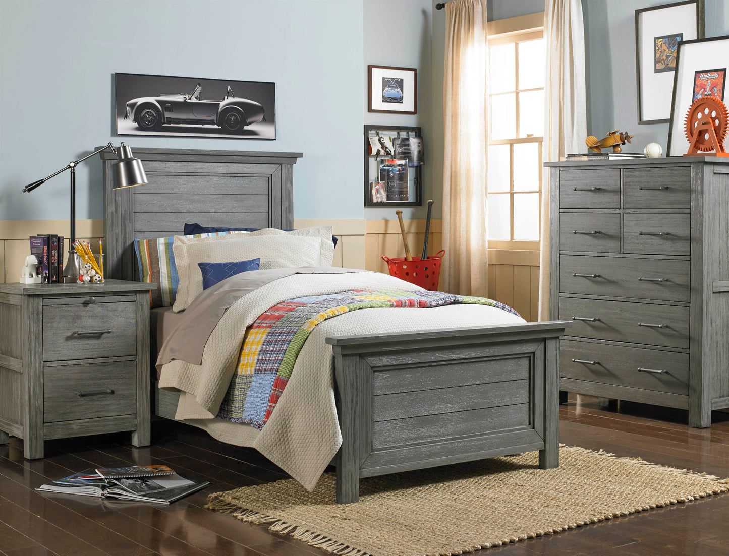 Lucca 7 Drawer Chest - Weathered Grey