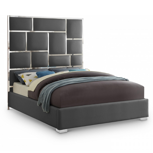 Milan Faux Leather Bed - King