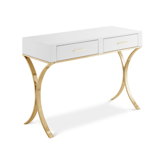 Monroe Vanity | Desk | Console Table - Gold
