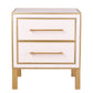 Emily Nightstand - Pink Lacquer