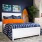 Modern white bed made in north america