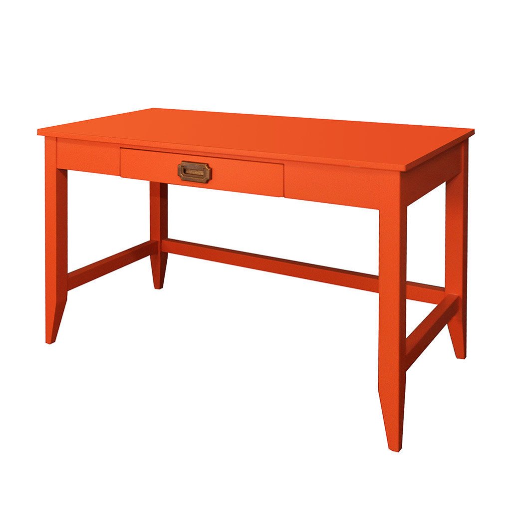 The Devon Desk features a sleek, striking design and the superior craftsmanship of traditional Shaker-style furniture. This simplicity translates easily to both modern and traditional interiors. This desk sports a slide drawer for stowing away pencils and other materials. The optional Devon Desk Canopy provides a place for books and other items. This desk is available in a wide variety of standard color options. All Newport Cottages products are made in the USA.